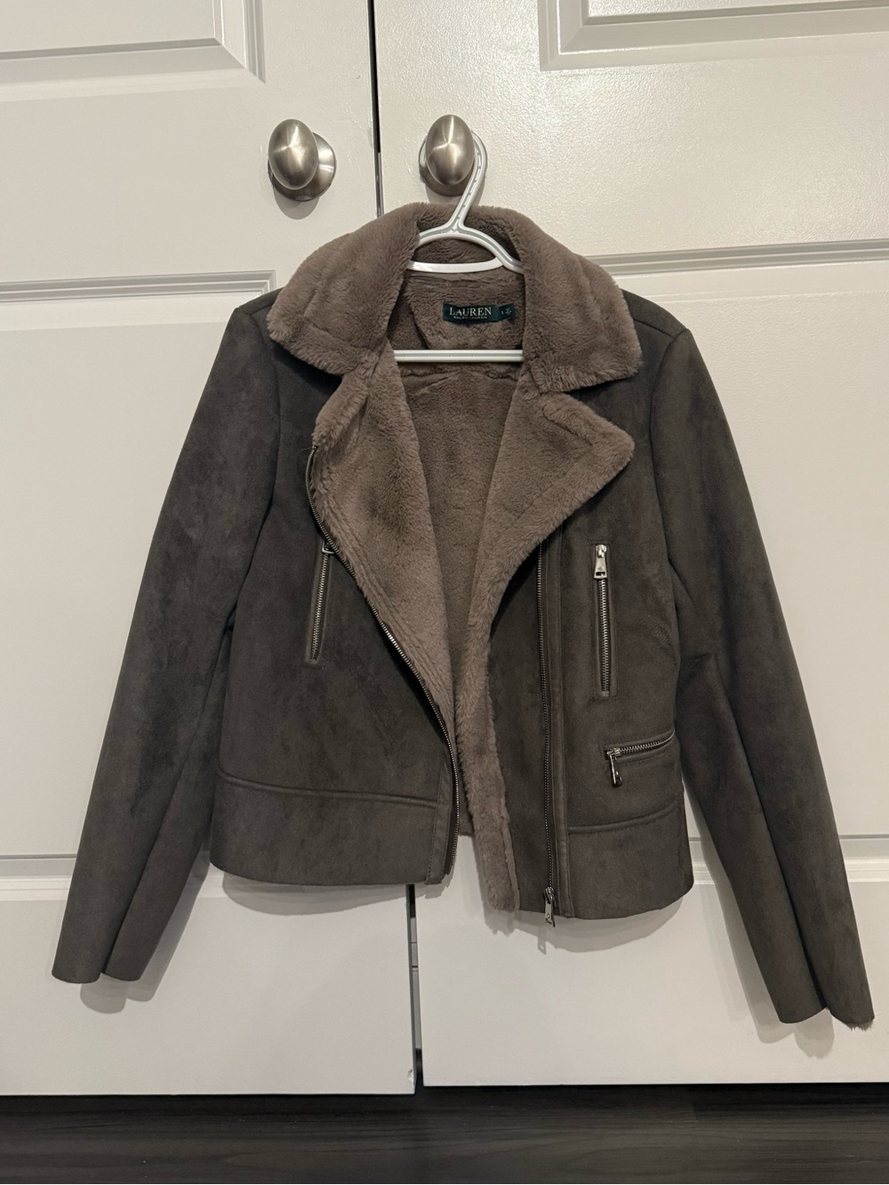 Ralph Lauren Gray Suede Jacket